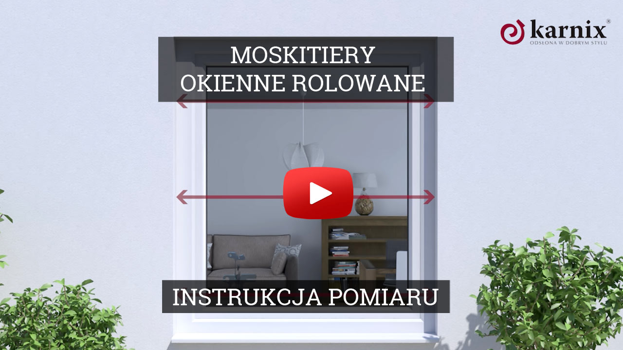 Pomiar moskitier rolowanych okiennych