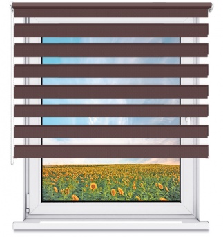 Roleta Wolnowisząca Dzień Noc PROMO Wenge