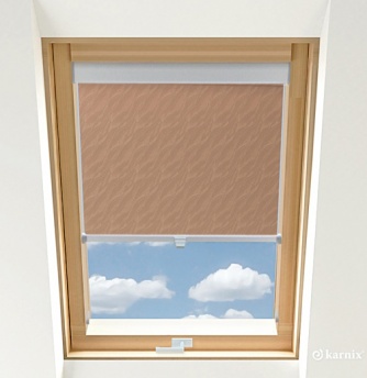 Roleta do okien dachowych BASIC AQUA Tan