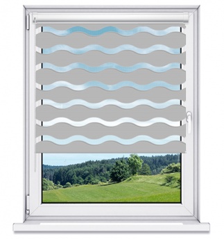 Rolety w Kasecie Dzień Noc WAVE Silvery