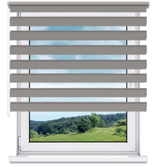 Zaciemniająca Roleta Wolnowisząca Dzień Noc BLACKNESS Grigio