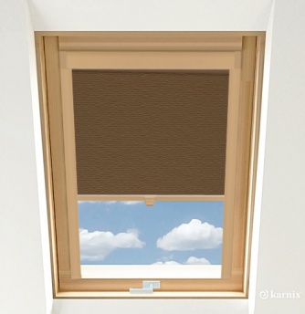 Rolety do okien dachowych PREMIUM BASMATI Orzech