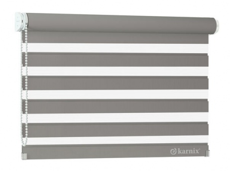 Roleta Wolnowisząca Dzień Noc PROMO Stalowy