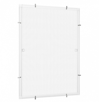 Moskitiery Ramkowe na okno - ramka: Biała / siatka: Szara