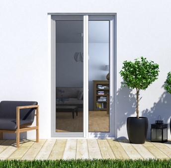 Moskitiera Drzwiowa plisowana - kolor: Biały