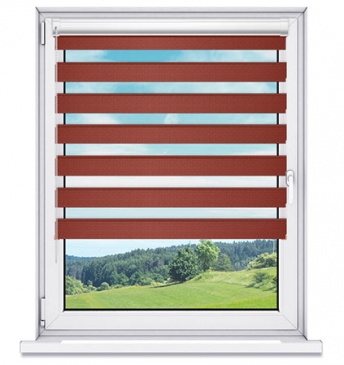 Roleta w KASECIE Dzień Noc PROMO Burgund