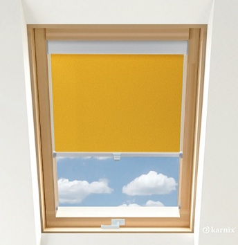 Roleta Dachowa Karnix BASIC PEARL Żółty
