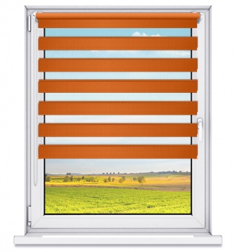 Roleta Dzień Noc Bezinwazyjna PROMO Mandarynka