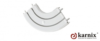 ***Łuk przejściowy podwójny do szyn PCV 