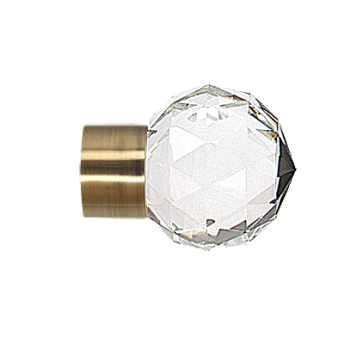 ***Zakończenia BELUNA CRYSTAL 19mm antyk mosiądz - 2szt.