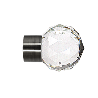 ***Zakończenia  BELUNA CRYSTAL  19mm antracyt - 2szt.