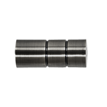 ***Zakończenia CYLINDER 19mm antracyt - 2szt.