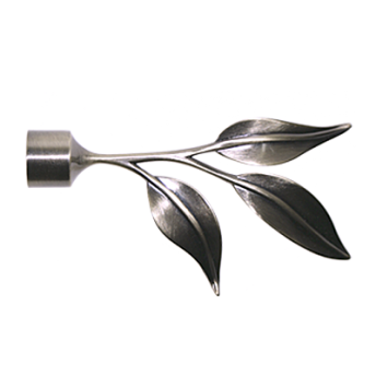 ***Zakończenia LIŚĆ 19mm antracyt - 2szt.