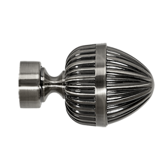 ***Zakończenia MILANO 19mm antracyt - 2szt.