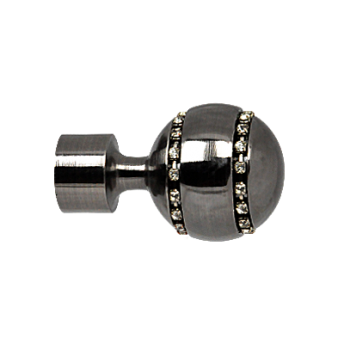 ***Zakończenia PICO CRYSTAL 19mm antracyt - 2szt.