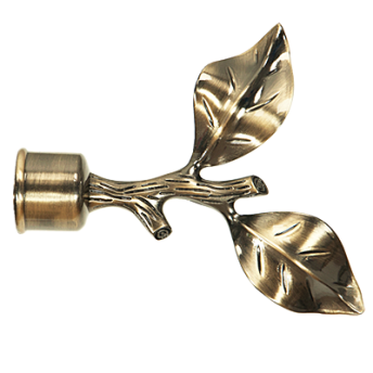 ***Zakończenia GAŁĄZKA 25mm antyk mosiądz - 2szt.