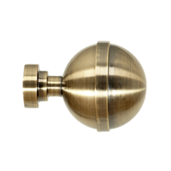 ***Zakończenia KULA ELEGANT 25mm antyk mosiądz - 2szt.