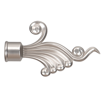 ***Zakończenia FANTAZJA 25mm chrom mat - 2szt.