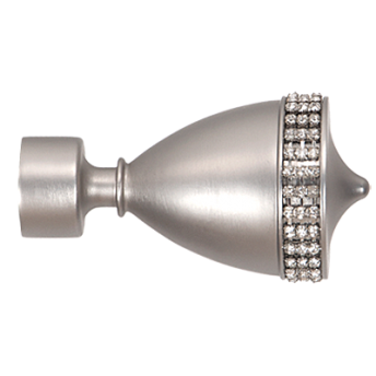 ***Zakończenia PIANO CRYSTAL  25mm chrom mat - 2szt.