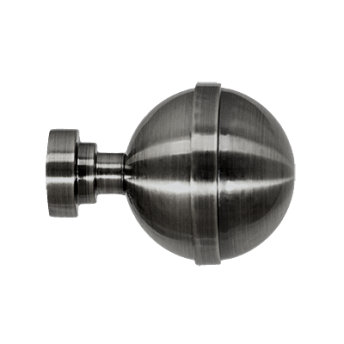 ***Zakończenia KULA ELEGANT 25mm antracyt - 2szt.