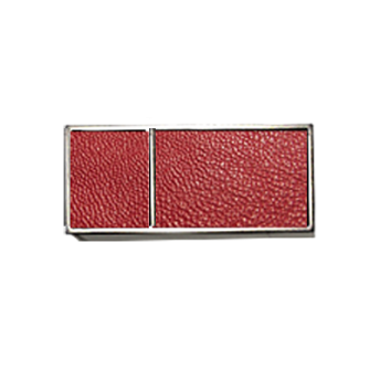 ***Zakończenia CROCO RED 31x13mm chrom mat - 2szt.