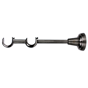 ***Wspornik Rzymski/Aspen 19/19mm ścienny antracyt - 1szt.