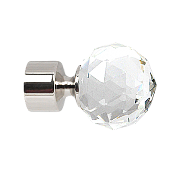 ***Zakończenia BELUNA CRYSTAL 25mm INOX - 2szt.