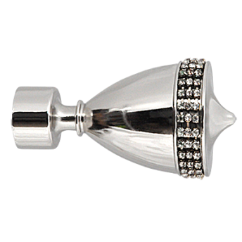 ***Zakończenia PIANO CRYSTAL  25mm INOX - 2szt.