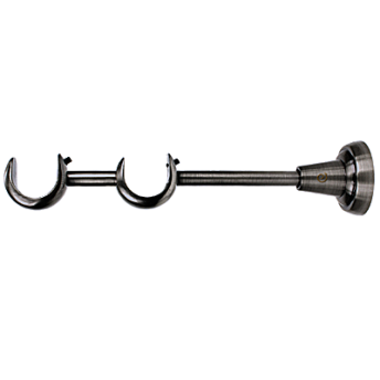 ***Wspornik Rzymski/Aspen 25/25mm ścienny antracyt - 1szt.