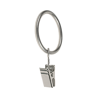 ***Kółko z żabką do karniszy 19mm chrom mat - 1szt.