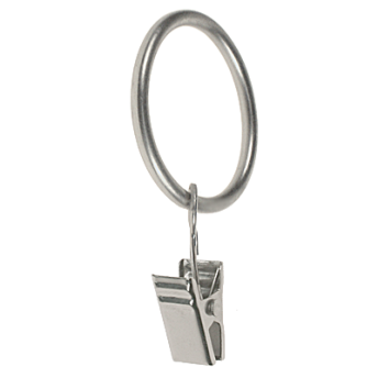 ***Kółko z żabką do karniszy 25mm chrom mat - 1szt.