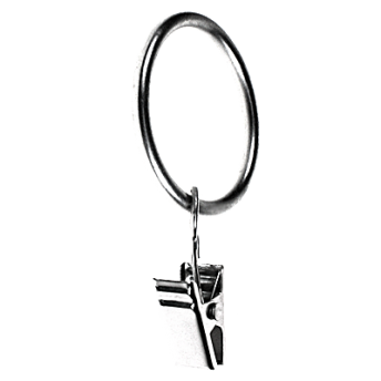 ***Kółko z żabką do karniszy 25mm INOX - 1szt.