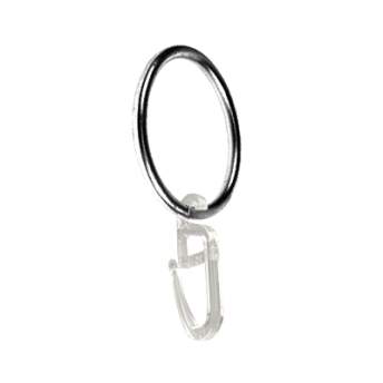 ***Kółko z agrafką do karniszy 19mm INOX - 1szt.