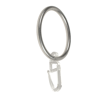 ***Kółko z agrafką do karniszy 25mm chrom mat - 1szt.