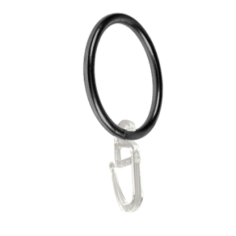 ***Kółko z agrafką do karniszy 25mm antracyt - 1szt.