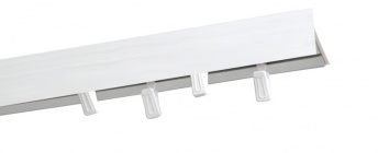 ***Karnisz Sufitowy szynowy PCV z maskownicą 90mm - podwójny