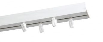 ***Karnisz Sufitowy szynowy PCV z maskownicą 50mm - podwójny