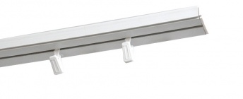 ***Karnisz Sufitowy szynowy PCV bez maskownicy - pojedynczy