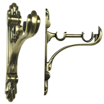 ***Wspornik Barokko 25/19 antyk mosiądz