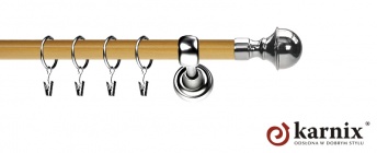 Karnisz Metalowy Prestige 25mm Bella INOX - pinia