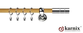 Karnisz Metalowy Prestige 25mm Cylinder INOX - pinia