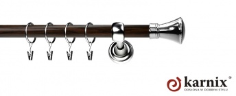 Karnisz Metalowy Prestige 25mm Liberty INOX - wenge