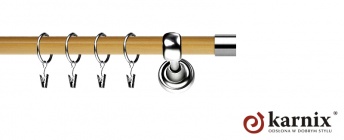 Karnisz Metalowy Prestige 25mm Luna INOX - pinia