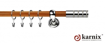 Karnisz Metalowy Prestige 25mm Rosetti Crystal INOX - calvados