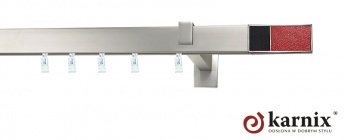 Karnisz Apartamentowy AVENO 31x13mm Croco R/B Chrom mat