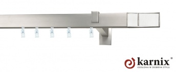 Karnisz Apartamentowy AVENO 31x13mm Croco White Chrom mat