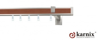 Karnisz Apartamentowy AVENO 31x13mm Malibu Chrom - calvados