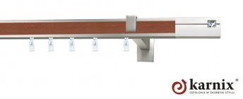 Karnisz Apartamentowy AVENO 31x13mm Siso Crystal Chrom - calvados