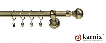 Karnisze Metalowe Rzymskie 19mm Bella antyk mosiądz