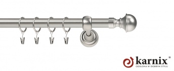 Karnisze Metalowe Rzymskie 19mm Bella chrom mat